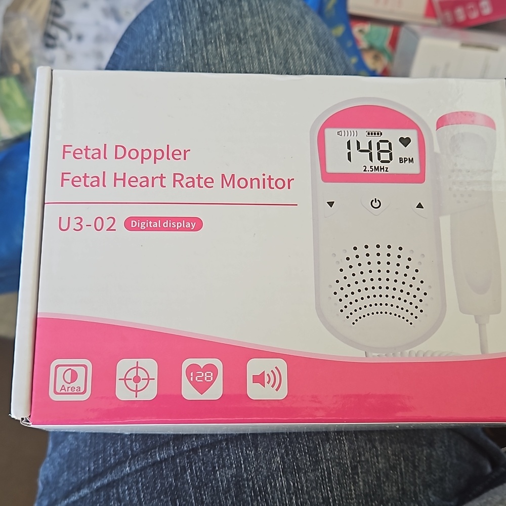 BRAND NEW portable fetal doppler heart rate monitor